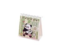 Mini calendrier de bureau 2026 - Petit calendrier de bureau 2026 en papier épais à double spirale pour la maison, les fêtes, cadeaux de Noël, cadeaux de collègue, cadeaux de rentrée scolaire