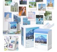 Mini calendrier de bureau 2026 - Planificateur portable, jolie décoration esthétique pour l'école, le bureau, les étudiants