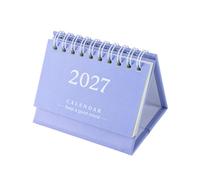 Mini calendrier de bureau 2027 de juillet 2026 à décembre 2027 - Calendrier mensuel portable à rabat avec notes de priorité pour une utilisation au bureau et à la maison