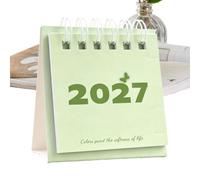 Mini Calendrier de Bureau 2027 Organiseur Familial Compact Décoration | Calendrier de Bureau pour Maison Dortoir Hôtel Chambre et Appartement en Intérieur