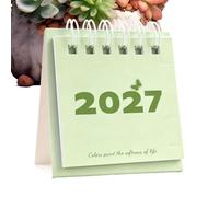 Mini Calendrier de Bureau 2027 Petit Organisateur Familial Et Décoration | Calendrier de Bureau pour Maison Dortoir Hôtel Chambre et Appartement en Intérieur