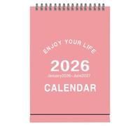 Mini calendrier de bureau - Janvier 2026 à juin 2027, calendrier mensuel, calendrier annuel, pour la famille, les amis, les étudiants, les enseignants, la maison, l'école, le bureau