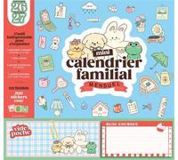 Mini calendrier familial mensuel cosy 2026-2027
