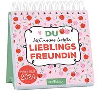 Mini calendrier mensuel Vous êtes ma amie préférée 2024 : Calendrier mensuel magique en format mini pour toutes les meilleures amies