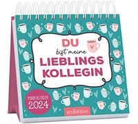 Mini calendrier mensuel Vous êtes ma collègue préférée 2024 : Magnifique calendrier mensuel en format mini pour de superbes collègues