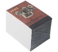 Mini Calendrier Rétro 2024 à Détacher en Papier pour Bureau | Style Vintage Simple, Impressions Nettes, Format Portable, pour Journal, Bureau Enseignant et Présents