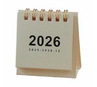 Mini calendrier simple 2026 - Petit calendrier de bureau à bobine - A0u7 - Décoration de bureau