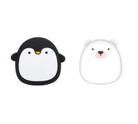 Mini calentador de manos portátil de dibujos animados, Banco de energía recargable por USB (4000MAh), calentador de manos de doble uso