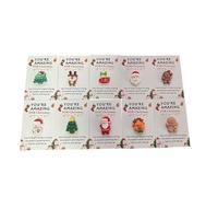 Mini Câlin Ornement Pour Noël,Petites Décorations Pour L'Ambiance Des Fêtes | Mini Câlins du Père Noël Avec des Cartes Réconfortantes,Pour Hommes Femmes Filles Jeunes Grands-Parents Conjoint Famille