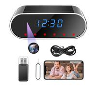 Mini Cámara Espía Oculta WiFi, Petit Camera Cachee sans fil 1080P, Micro Camera Surveillance Interieur 5G & 2.4G Spy cam avec Détection de Mouvement et Vision Nocturne IR pour la maison, le bureau etc