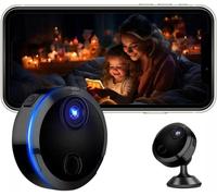 Mini Camera 1080P HD APP for Indoor WiFi Indoor Surveillance Camera with Battery Compact Small Motion Detector Night Vision for Pets Aged Baby