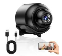 Mini Caméra 1080P HD WiFi sans Fil - Caméra de Sécurité Intérieure/Extérieure avec Vision Nocturne et Détection de Mouvement - Surveillance Discrète avec Application iOS/Android
