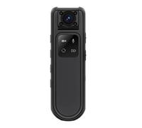 Mini caméra 2K avec vision nocturne, clip arrière, enregistreur portable compact pour conférences, caméra corporelle pour vélo et moto,