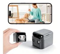 Mini Caméra, 2K HD Caméra Surveillance WiFi Interieur/Extérieur avec Vision Nocturne, Mini Camera Espion Sans Fil - 130° Grand Angle & Détection Intelligente de Mouvement AI, 21 Jours de Batterie