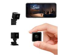 Mini caméra,4K HD Nanny Cam pour la maison -La plus petite caméra sans fil WiFi avec détection de mouvement,contrôle par