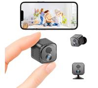 Mini caméra améliorée de 30 jours d'autonomie, caméra cachée sans fil HD 1080p avec détection de mouvement AI, vision nocturne automatique, WiFi animal de compagnie, moniteur de bébé, caméra de nounou
