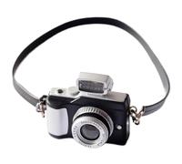 Mini caméra avec Corde Suspendue, Ornement de caméra réaliste Vintage, Accessoire Robuste et fiable pour Accessoires de décoration Maison poupée à l'échelle 1/6 1/8/12