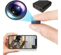 Mini caméra cachée WiFi, caméra de surveillance pour la maison intelligente, moniteur pour animaux de compagnie/bébé, caméra portable intérieure/extérieure 1080P, contrôlée par application mobile Cart