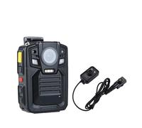Mini caméra corporelle avec vidéo HD 1290P Police 33MP sécurité Externe IR lentille Infrarouge Corps porté caméra Vision Nocturne détection de Mouvement Portable Personnel(32GB with Lens)