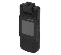 Mini Caméra Corporelle, Caméra Corporelle 4K HD avec Objectif Rotatif à 180° et Clip Arrière, Caméra de Police à Détection de Mouvement de Vision Nocturne pour la Livraison des