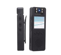 Mini Caméra Corporelle Enregistreur Vidéo, Petite Caméra Usée WiFi Police Body Cam avec Objectif Rotatif à 180° et Clip, Caméra de sécurité Portable HD 1080p pour Les Forces de