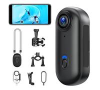 Mini Caméra d'Action HD 1080P WiFi, Caméra Étanche Plongée 30m pour Moto/Vélo/Plongée, Caméras Sportive Portable 360° Grand Angle 120° avec Clip - Idéale Running/VTT/Surf (Cadeau Aventure 2026)