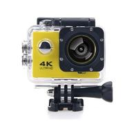 Mini Caméra d'action HD 4K avec Carte SD 64G, Dehors, sous-Marine, Étanche, Statique(Yellow)