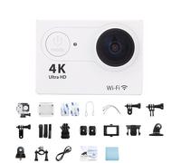 Mini caméra d'action Ultra HD 4K / 60fps WiFi 2.0" Caméras d'enregistrement vidéo sous-marines étanches pour casque a came 170D Cam Go Sports Pro, blanc - sans carte