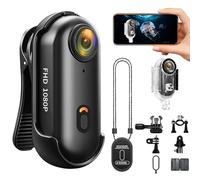 Mini Caméra d'Action WiFi,Camera Sport 1080P, Mini Camera Moto,APP Contrôlé,Portable Appareil Photo Sous-Marine,Magnétique Action Cam pour Vlog Cyclisme Surf Skateboard Vélo,Caméra Au Pouce(Noir)