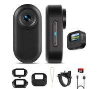 Mini caméra de corps 64 Go 1080p avec étui de chargement, écran de 3,7 cm, caméra portable portable, enregistrement mains libres 5H, support de caméra d'action magnétique portable n'importe où pour la