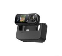 Mini caméra de corps, caméra d'action 2,7 K, enregistrement vidéo portable, écran IPS HD de 3,7 cm, avec câble de réglage, cordon de montage magnétique (noir)