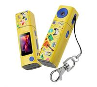 Mini caméra de pouce 1,2 K HD enregistreur vidéo, objectif rotatif à 230°, caméra d'action POV, appareil photo numérique compact avec écran TFT et port de type C pour le sport, Vlog et aventure en