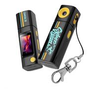 Mini caméra de pouce avec objectif rotatif à 230°, caméra d'action mains libres pour première personne avec écran LCD et design portable, pour vlogging en plein air, voyage, sport, prend en charge la
