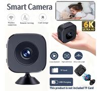 Mini caméra de sécurité intelligente sans fil 8K HD WiFi Surveillance intérieure et extérieure avec détection de mouvement Vision nocturne Audio bidirectionnel 2026 Only 8GB Card