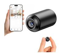 Mini caméra de sécurité sans fil WiFi 5 MP pour intérieur et extérieur, caméra de surveillance intelligente avec vision nocturne, alertes de détection de mouvement, contrôle par application pour