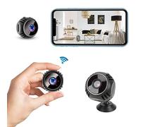 Mini Caméra de Sécurité Wifi, Caméra Intérieure Intelligente 1080p HD 360 Degrés pour Animaux de Compagnie avec Vision Nocturne, Détection de Mouvement, Contrôle APP, Caméra Intérieure pour Réunion à