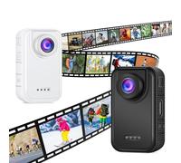Mini caméra de sport Objectif grand angle de 120° caméra HD 2K de la taille d'un pouce Compatible avec transfert OTG Idéal pour motos, vélos, caméras de tableau de bord, vlogs (noir)