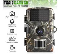 Mini caméra de suivi des sentiers 16MP 1080P, Vision nocturne, activée par le mouvement, étanche, suivi de la faune, piège d'extérieur GRIS FONCÉ