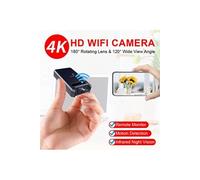 Mini caméra de Surveillance sans fil IP Wifi 4K HD, caméscope Portable rotatif à 180 ° avec Vision nocturne et détection de mouvement avec 32g D5