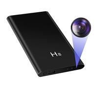 Mini Camera Espion, 1080P HD Camera Cachee Discrete 5000mAh Power Bank Micro Caméra Espion Enregistrer 20+ Heures avec Vision Nocturne et Detecteur de Mouvement