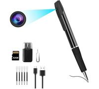Mini Camera Espion, 1080p HD Caméra Cachée Stylo Mini Caméra de Poche Surveillance Spy Camera avec Enregistrement Vidéo Prise