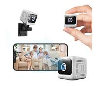 Mini caméra espion 4K HD pour intérieur et extérieur - Micro caméra Bluetooth avec vision nocturne - Détection de mouvement - Grand angle de 130° - Enregistrement à distance - Contrôle par application