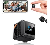 Mini Camera Espion, Caméra de Surveillance WiFi 4K Intérieur/Extérieur,avec Vision Nocturne, Stockage Cloud SD,Détection Mouvement