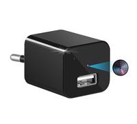 Mini caméra espion HD 1080p avec chargeur USB - Caméras cachées de sécurité - Enregistreur vidéo - Enregistrement en boucle continue - Détection de mouvement - Pour la sécurité de la maison et du
