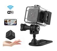 Mini caméra espion HD 1080p avec vision nocturne, détection de mouvement, enregistrement en boucle, design compact, prise en charge 32 Go