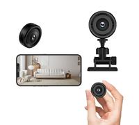 Mini Caméra Espion sans Fil 1080P - Détection de Mouvement et Vision Nocturne, Camera Discrete Intérieur/Extérieur, 2.4GHz avec Application Mobile pour iOS et Android