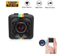 Mini caméra espion sans fil 1080P HD avec vision nocturne infrarouge - SWONUK - SQ11 - TF 64G - Noir