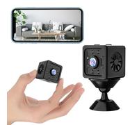 Mini caméra espion sans fil cachée WiFi - Mini caméra 1080p Full HD 1080p - Petite caméra de surveillance de sécurité à domicile avec détection de mouvement/vision nocturne - Contrôle par application