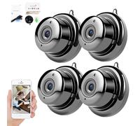 Mini caméra espion sans fil, ultra invisible HD 1080p caméra cachée, caméra de sécurité intérieure pour bébé/animal de compagnie/nounou, appareil de surveillance compact et portable