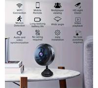 DVONE Mini Caméra Espion, WiFi 1080P HD Mini Caméra de Surveillance Interieur/Extérieur sans Fil avec Audio et Vidéo, avec Enregistrement Longue Batteries, pour l'extérieur/intérieur